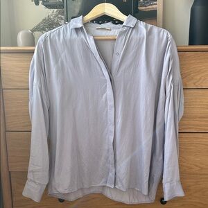 Elegant Women's Light Blue Blouse